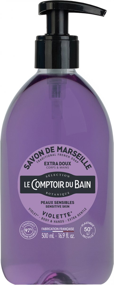 Le Comptoir du Bain Marseille Zeep Violet 500 ml