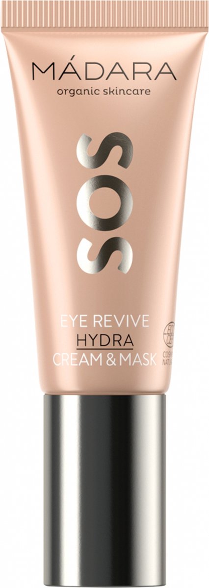 MÁDARA SOS Oogcreme en masker - omega 6 - tegen wallen en donkere kringen