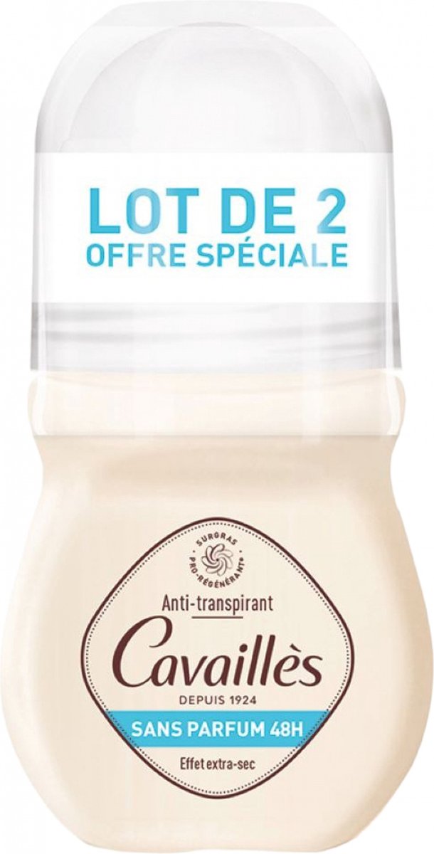 Goedkoopste Rogé Cavaillès Absorb 48H Geurvrije Roll-On Deodorant Set van 2 x 50 ml