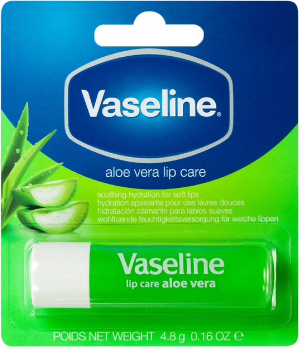 Goedkoopste Vaseline Lip Therapy Aloe Vera Lippenbalsem - Stick 1 x 4.8 g - Glans