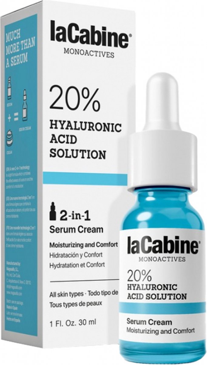 Goedkoopste La Cabine Monoactives 20 Hyalur Serum Cream 30ml