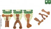 3 STUKS - Smart Choice - Bamboe Hondenspeelgoed voor Tanden - 3 Soorten Ontwerp - Tandenspeelgoed voor Honden - Bamboe Hondentandspeelgoed - Bamboe
