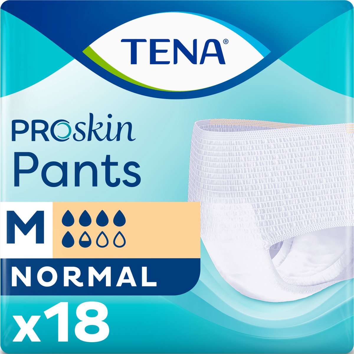 Goedkoopste TENA ProSkin Pants Normal M - Incontinentiebroekjes - 18 stuks - omtrek taille 80 cm tot 110 cm