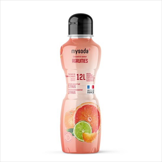 Foto: Mysoda ab1104 agrumes citrusvrucht 500ml goed voor 12 liter frisdrank