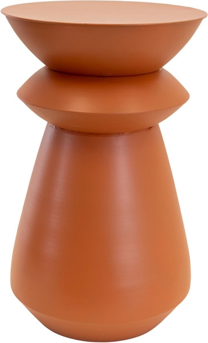 LES Louis bijzettafel metaal ø34x51,5cm - oranje