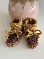 mini boosté| Bébé tricotés main - chaussettes - chaussons - bébé & soins 0 mois - 11 cm - filles/garçons - semelle souple - unis - chaussons - enfants - premières chaussures de bébé - noël - cadeau de noël - bébé