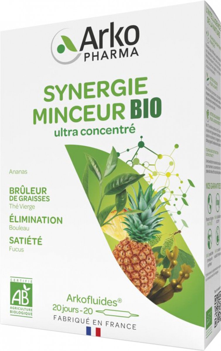 Goedkoopste Arkopharma Arkofluides Synergie Minceur Bio 20 Ampullen
