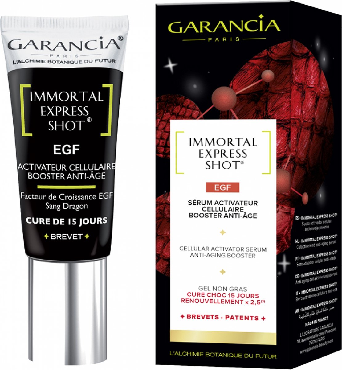 Garancia Immortal Express Shot Egf N2 Tube 15ml