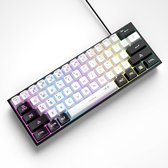 MageGee TS91 - Gaming Toetsenbord - RGB - 60% Keyboard - TKL - Ergonomisch - Zwart & Wit