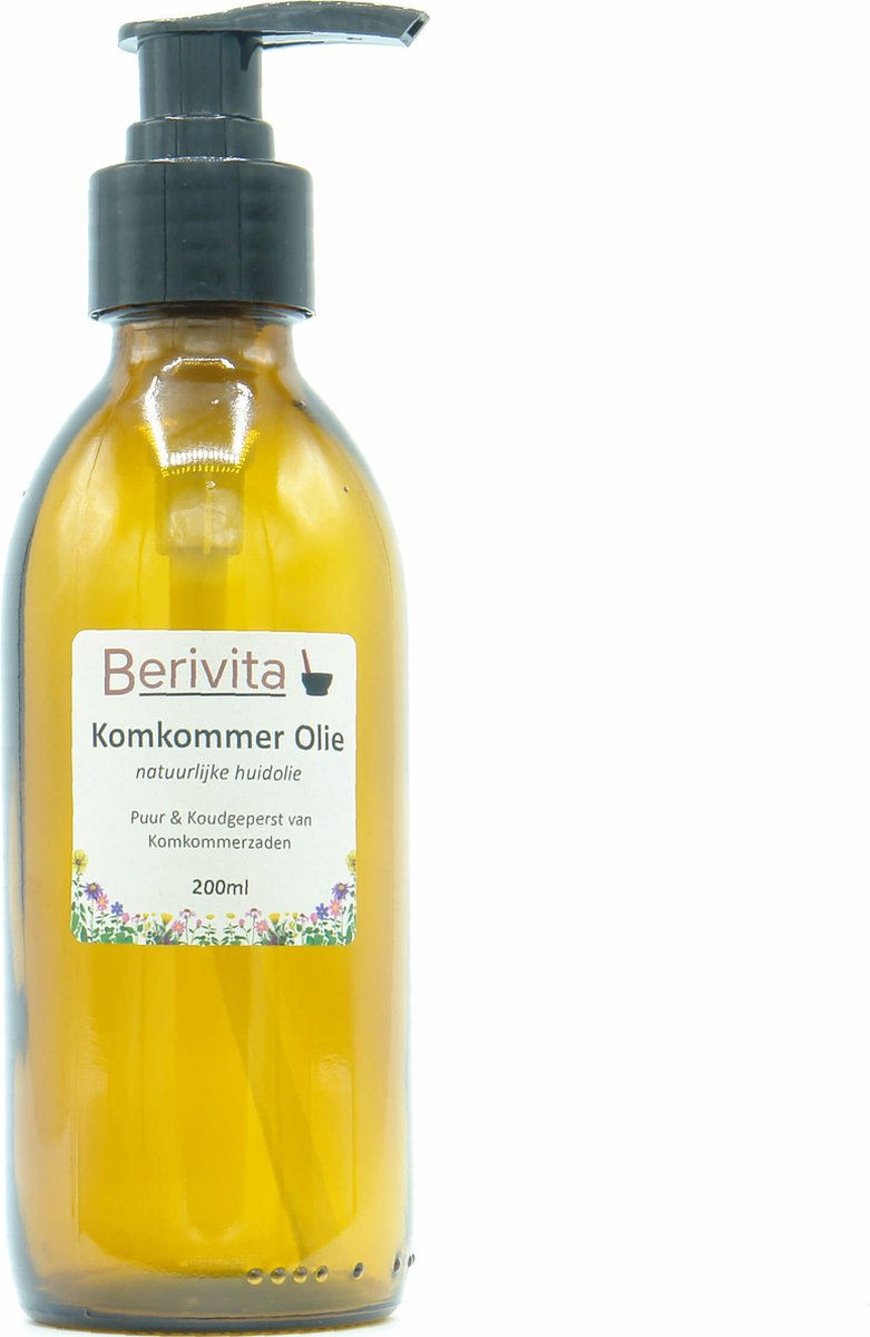 Goedkoopste Komkommer Olie 200ml Pompfles - 100 Pure & Koudgeperste Komkommerolie - Cucumber, Cucumis Sativus Oil