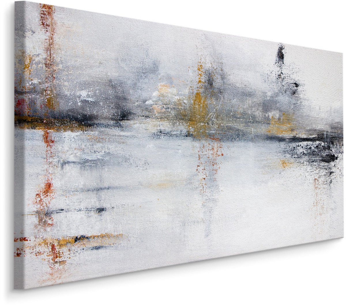 karo-art Schilderij - Prachtig abstract, print op canvas, een echte eyecatcher Multikleur