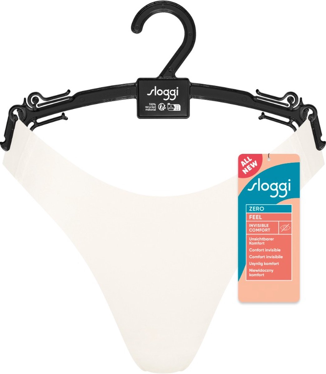 sloggi ZERO Feel 2.0 High leg Dames Onderbroek - SILK WHITE - Maat M