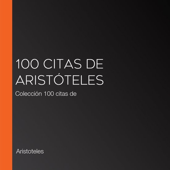 100 citas de Aristóteles - cover