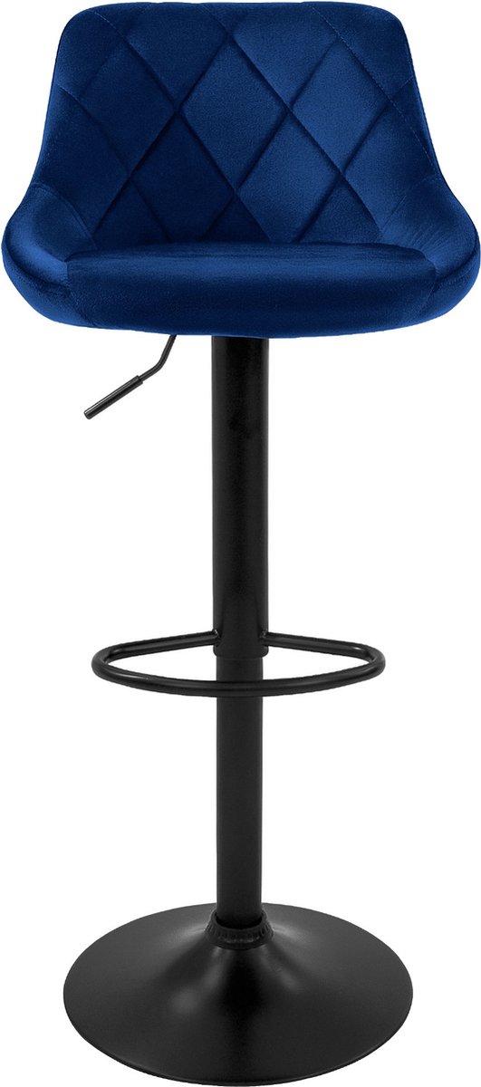 ML-Design Set van 2 Barkrukken, bekleding kunstleer, antraciet, verstelbaar