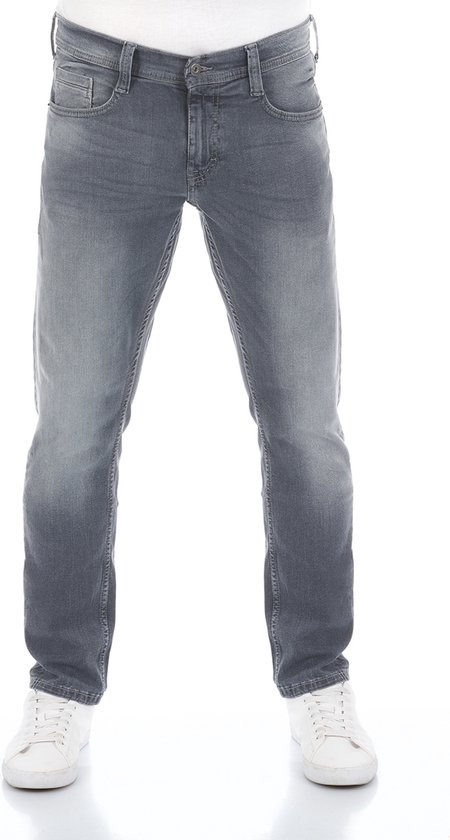 Mustang Heren Jeans Broeken Oregon tapered Fit Grijs 38W / 32L Volwassenen Denim Jeansbroek