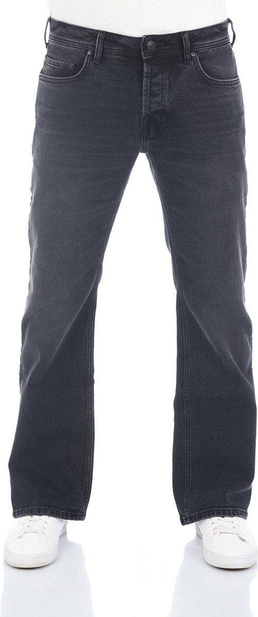 LTB Heren Jeans Broeken Timor bootcut Fit Zwart Volwassenen Denim Jeansbroek