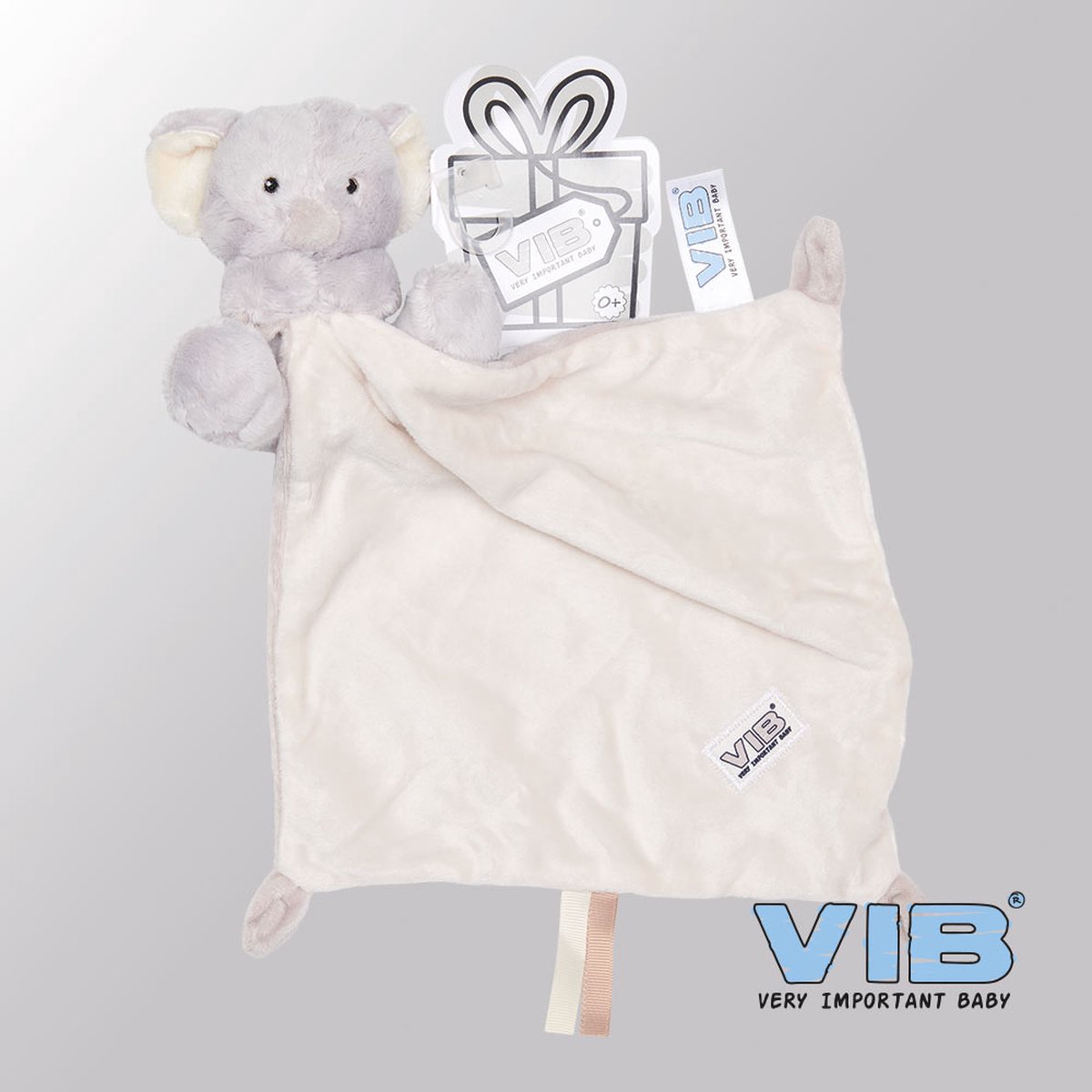 VIB® - Pluche Koala houdt doekje vast VIB (Bruin) - Babykleertjes - Baby cadeau - zwangerschap aankondiging - geboorte cadeau