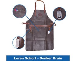 Leren BBQ Schort - Donker Bruin met Extra Tools - Barbecue Schort - Keukenschort - Lederen Schort - Kylians Leren BBQ Schort - Donker Bruin met Extra Tools - Barbecue Schort - Keukenschort - Lederen Schort - Kylians