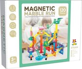 FunMagnetics Knikkerbaan 120 stuks - Magnetisch speelgoed - Constructiespeelgoed - Magnetische bouwstenen - STEM speelgoed - Cadeau kind - Speelgoed 3 jaar t/m 12 jaar
