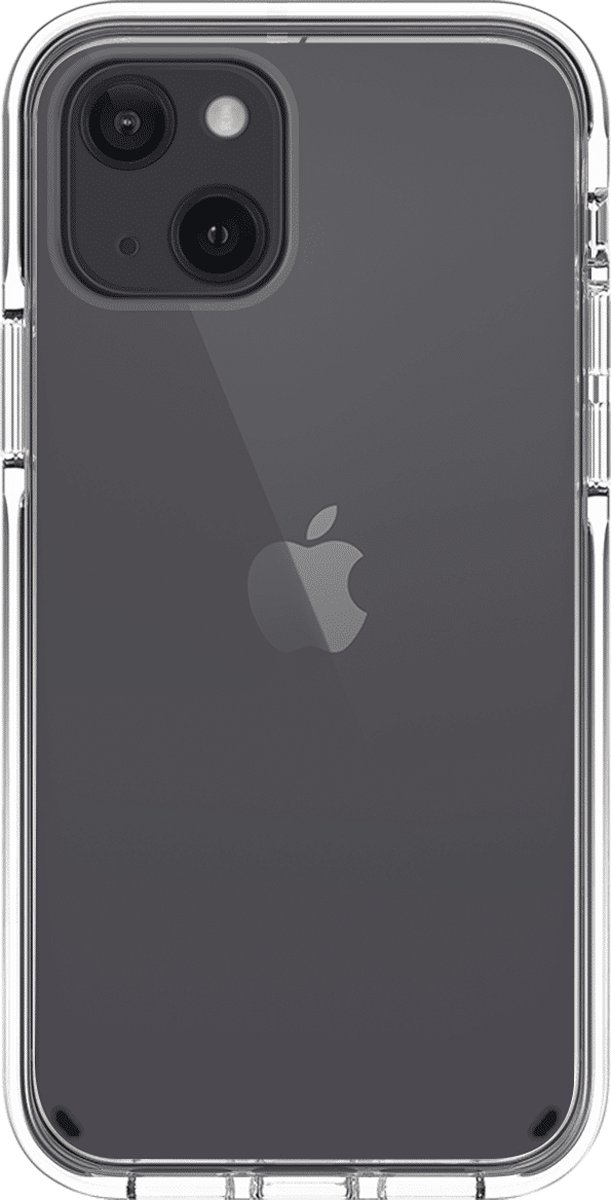 Telefoonglaasje Hoesje Geschikt voor iPhone 14 - Kunststof - Transparant - Beschermhoes - Case - Cover