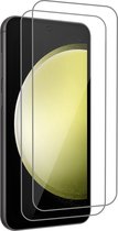 Screenprotector Geschikt voor Samsung S23 FE Screenprotector Beschermglas Gehard Glas - Screenprotector Geschikt voor Samsung Galaxy S23 FE Screenprotector Glas - 2 Stuks