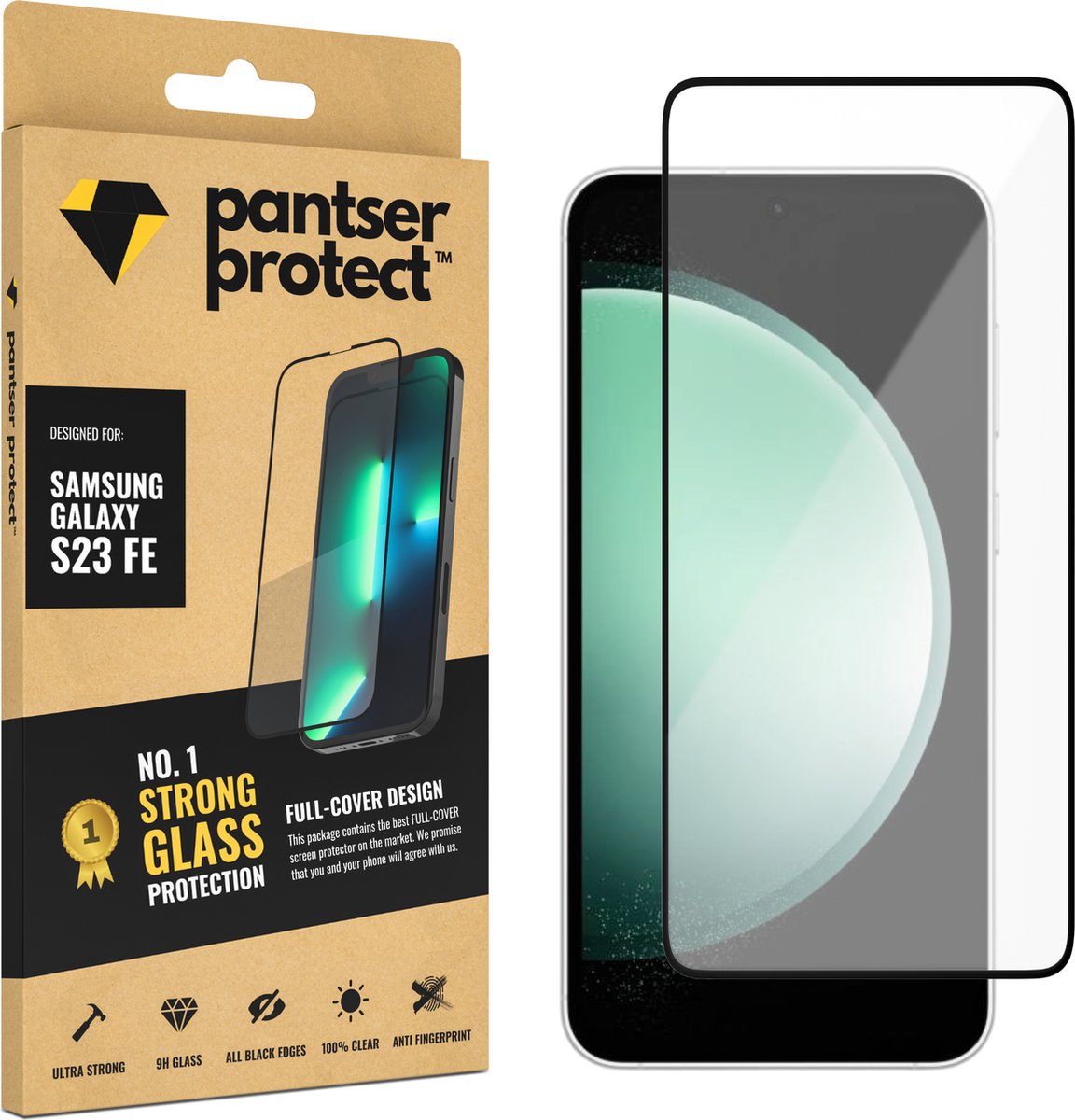 Pantser Protect™ Glass Screenprotector Geschikt voor Samsung Galaxy S23 FE - Case Friendly - Premium Pantserglas - Glazen Screen Protector