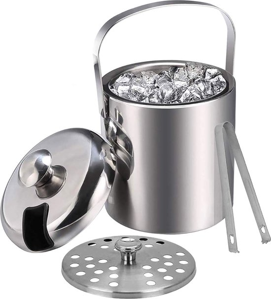 Ijsemmer Met Deksel En Tang, 1 liter - Weis