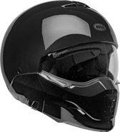 Bell Broozer Solid Solid Gloss Black 2XL - Maat 2XL - Helm