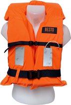 Besto Reddingsvest - oranje/zwart Maat Junior: gewicht 30-40 kg / Drijfvermogen 50N