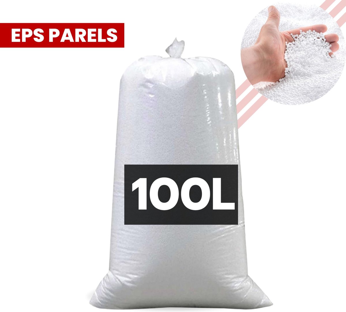 Zitzakvulling EPS Parels/korrels 100 Liter, Hoogwaardige kwaliteit, 30 tm 400 Liter