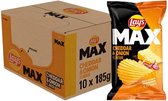 Lay's Max kaas ui ribbel chips 10 zakken x 185 gram