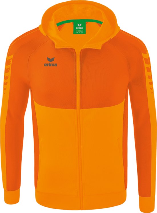ERIMA Six Wings Hooded Training Jacket Enfant New Orange- Oranje Taille 140