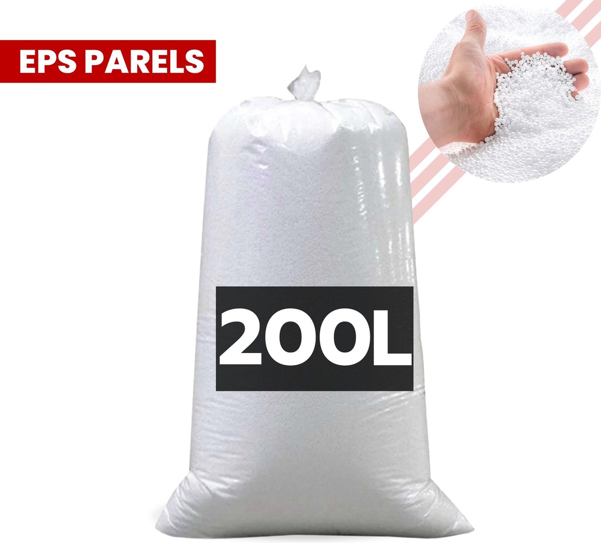 Zitzakvulling EPS Parels/korrels 200 Liter, Hoogwaardige kwaliteit, 30 tm 400 Liter