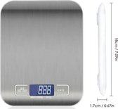 Dormly Keuken - Elektrische Weegschaal - Op 1 Gram Nauwkeurig - LCD Scherm - Roestvrij Staal