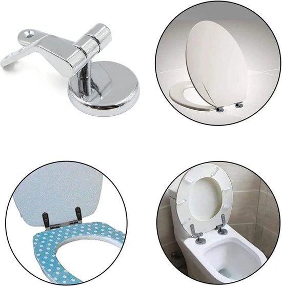 Universele ABS Toiletbril Scharnieren, Toilet Soft Close Scharnieren