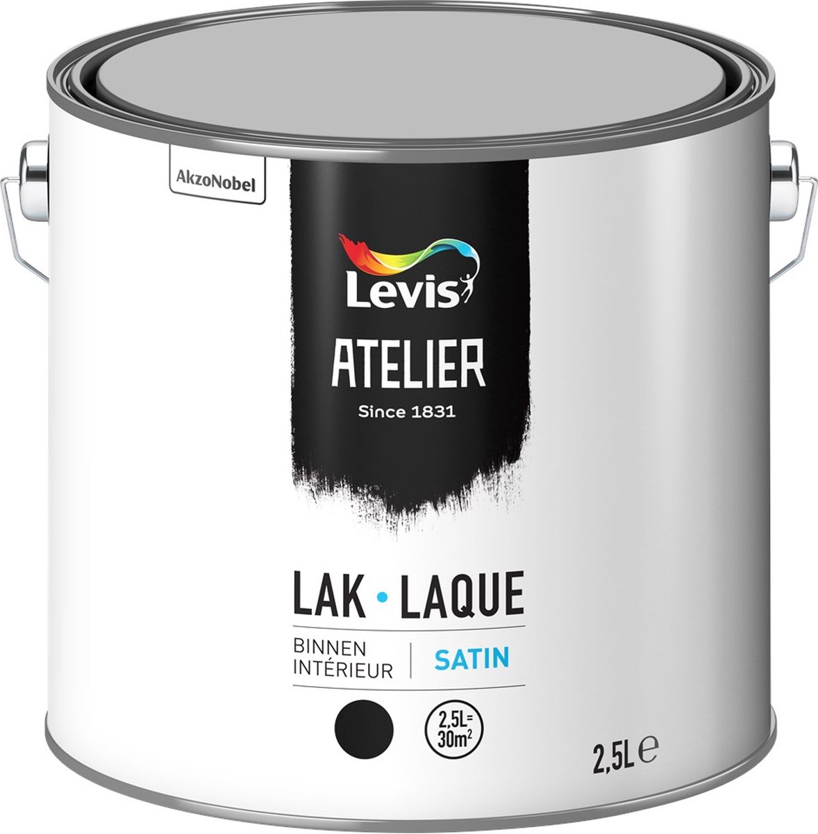 Levis Atelier Lak Binnen Satin - 2.5L - Wit