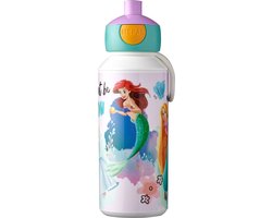 foto van Mepal pop-up drinkfles Campus - 400 ml – Sluit goed af – Drinkbeker voor kinderen – Disney Princess