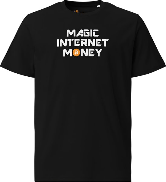Magic Internet Money - Unisexe - 100% Katoen Bio - Couleur Zwart - Taille M | Cadeau Bitcoin| cadeau crypto| T-shirt Bitcoin| T-shirt crypto| Chemise crypto| Chemise Bitcoin| Produits Bitcoin| Produits cryptographiques| Vêtements Bitcoin