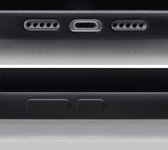 Mobilize Rubber Gelly Card Telefoonhoesje geschikt voor Apple iPhone 15 Pro Hoesje Flexibel TPU Backcover met Pasjeshouder - Matt Black