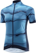 Loeffler fietsshirt korte mouwen W Bike Jersey FZ Barkly HotBond® RF - Blauw