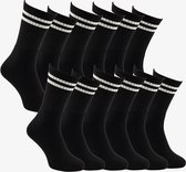 12 paires de chaussettes de sport noires - Taille 39/42