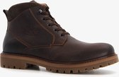 Van Beers leren heren veterboots donkerbruin - Maat 40