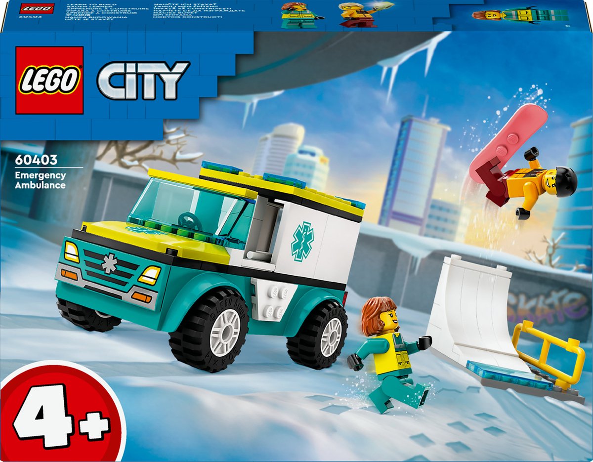 LEGO City Ambulance en snowboarder 60403