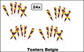 24x Toeters Belgie - EK Voetbal thema feest party fun geluid feesten festival