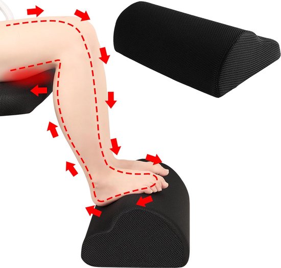 Verstelbare Voetsteun - Ergonomisch Voetkussen - Vermindert Vermoeidheid - Geschikt voor Thuis en Kantoor