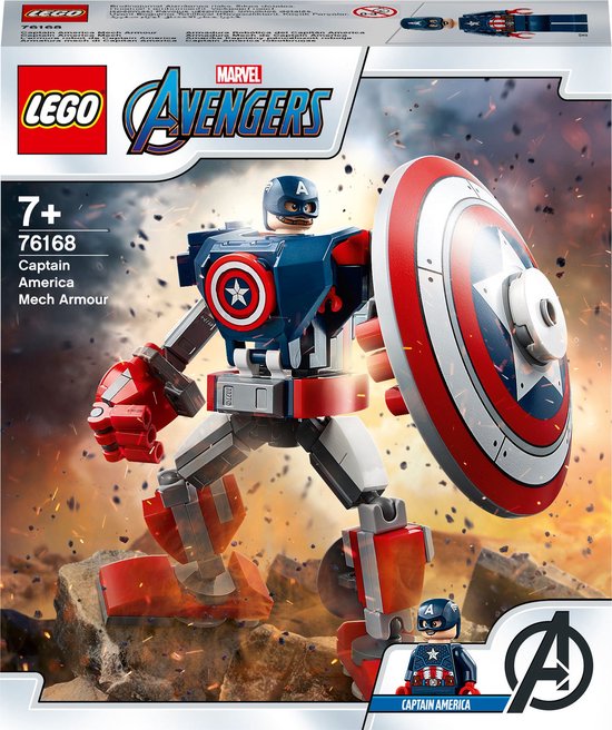 LEGO Marvel Avengers Captain America Mechapantser - 76168 - LEGO