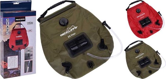 Campingdouche met thermometer - 20 liter - groen van Gabbag — afbeelding 3