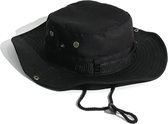 RAMBUX® - Vissershoedje Heren - Zwart - Bucket Hat - UV Werende Zonnehoed - UPF50+ Katoen & Polyester - Hoed Vouwbaar - 58-61 cm