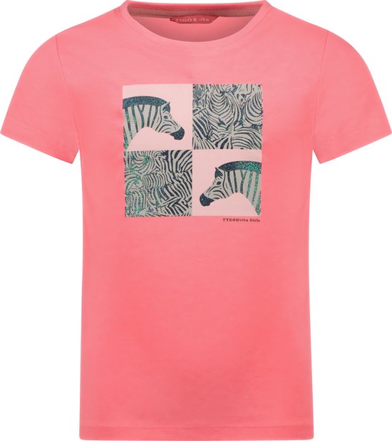 TYGO & vito X402-5402 Meisjes T-shirt - Neon Pink - Maat 146-152