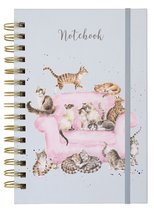 Notebook A5 - 'Cattitude' Cat - Wrendale Designs - Notitieboek Poezen